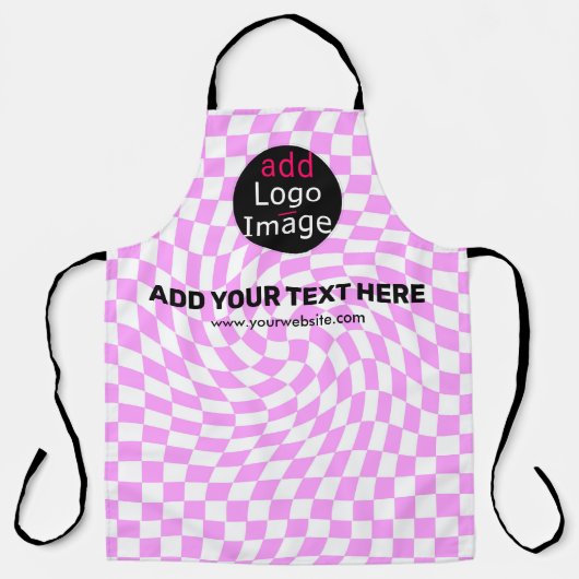 Modernes Berufliches Schachbrett für Unternehmen Schürze (Vorderseite)