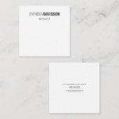 Modernes Berufliches Schlicht Einfaches Minimalist Mitteilungskarte (Vorne/Hinten)