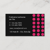 Modernes berufliches schlichtes einfaches visitenkarte (Rückseite)