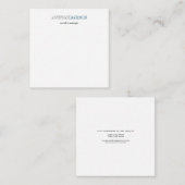 Modernes Berufliches Schlichtes Minimalistisch Mitteilungskarte (Vorne/Hinten)