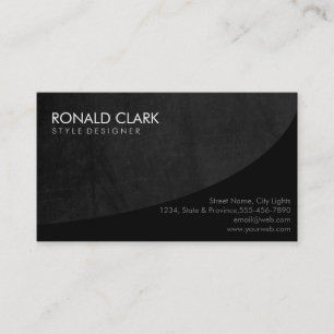 Modernes Berufliches Schlichtes Schwarzes Grau Ein Visitenkarte