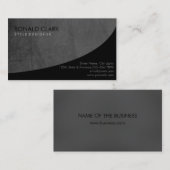 Modernes Berufliches Schlichtes Schwarzes Grau Ein Visitenkarte (Vorne/Hinten)