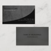Modernes Berufliches Schlichtes Schwarzes Grau Ein Visitenkarte (Vorne/Hinten)