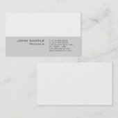 Modernes Berufliches Schlichtes Visitenkarte (Vorne/Hinten)