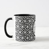 Modernes Berufliches Schwarz-weiß Tasse (Links)