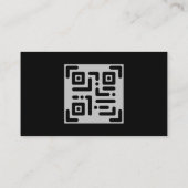 Modernes berufliches Schwarz-weißes und graues Fot Visitenkarte (Rückseite)