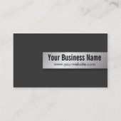 Modernes berufliches schwarzes Realtor-Foto Visitenkarte (Rückseite)