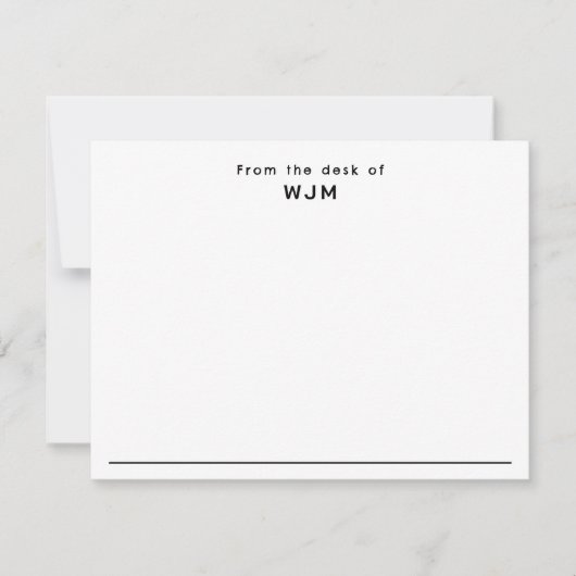 Modernes Berufliches, stilvolles Korrespondenzflat Mitteilungskarte (Vorderseite)