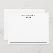 Modernes Berufliches, stilvolles Korrespondenzflat Mitteilungskarte (Vorne/Hinten)