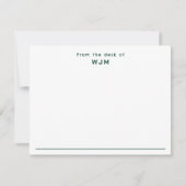 Modernes Berufliches, stilvolles Korrespondenzflat Mitteilungskarte (Vorderseite)