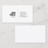 Modernes berufliches stilvolles Minimalistic Visitenkarte (Vorne/Hinten)