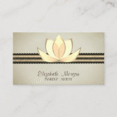 Modernes, Berufliches, stilvolles Modern, Lotus Visitenkarte (Vorderseite)