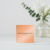 Modernes berufliches Stylistchic-Kupfer-Rosen-Gold Quadratische Visitenkarte (Stehend Vorderseite)