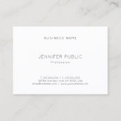 Modernes Berufliches Template Ausgeklügeltes Trend Visitenkarte (Rückseite)