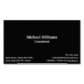 Modernes, Berufliches, trendiges Schwarzes Muster  Magnetische Visitenkarte (Vorderseite)