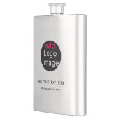 Modernes, Berufliches und individuelles Business Flachmann (Links)