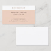 Modernes, Berufliches und stilvolles "Clean Luxury Visitenkarte (Vorne/Hinten)