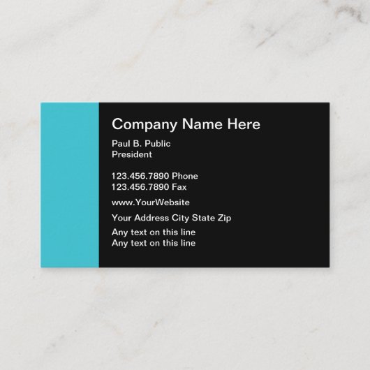 Modernes berufliches visitenkarte (Vorderseite)