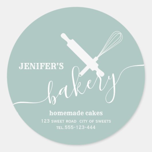 Modernes, Berufliches Walzen von Button Runder Aufkleber (Vorderseite)