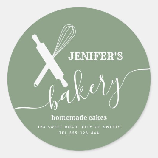 Modernes, Berufliches Walzen von Button Runder Aufkleber (Vorderseite)