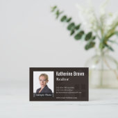 Modernes berufliches wirkliches visitenkarte (Stehend Vorderseite)