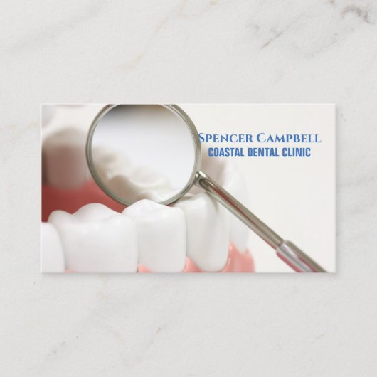 Modernes Berufliches Zahnarztklinikum Visitenkarte (Vorderseite)