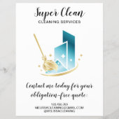 Modernes Berufliches Zimmerreinigungszentrum Komme Flyer (Hinten)