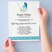 Modernes Berufliches Zimmerreinigungszentrum Komme Flyer (Hand)