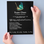 Modernes Berufliches Zimmerreinigungszentrum Komme Flyer (Hand)