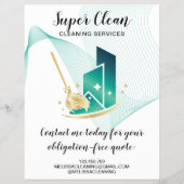 Modernes Berufliches Zimmerreinigungszentrum Komme Flyer (Hinten)