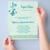 Modernes Berufliches Zimmerreinigungszentrum Komme Flyer (Hand)