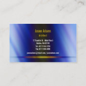 Modernes berufliches Zuhause des Architekten-| Visitenkarte (Rückseite)