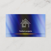 Modernes berufliches Zuhause des Architekten-| Visitenkarte (Vorderseite)