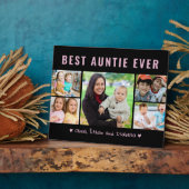 Modernes Best Auntie je 5 Foto Collage Template Fotoplatte (Seite)
