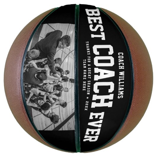 Modernes BEST COACH EVENT Cooles Trendy Foto Basketball (Vertikal)