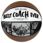 Modernes BEST COACH JE Cool Street Style Collage Basketball (Vorderseite)