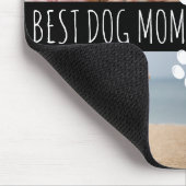 Modernes BEST DOG MAMA 8 Fotos Personalisiert Mousepad (Ecke)