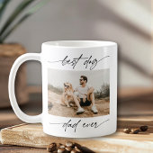 Modernes Best Dog Vater je Foto Handgeschriebenes  Kaffeetasse