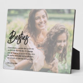 Modernes Best Friend Besties Foto Fotoplatte (Seite)