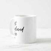 Modernes Best Husband seit Foto Pinselschrift Kaffeetasse (Vorderseite Links)