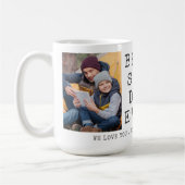 Modernes BEST STEPDAD ALLER 2 Fotos Personalisiert Kaffeetasse (Links)