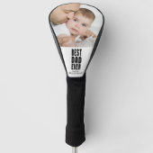 Modernes BEST VATER EVER Foto Personalisiert Golf Headcover (Vorderseite)