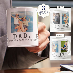 Modernes BEST VATER EVER Foto Personalisiert Kaffeetasse