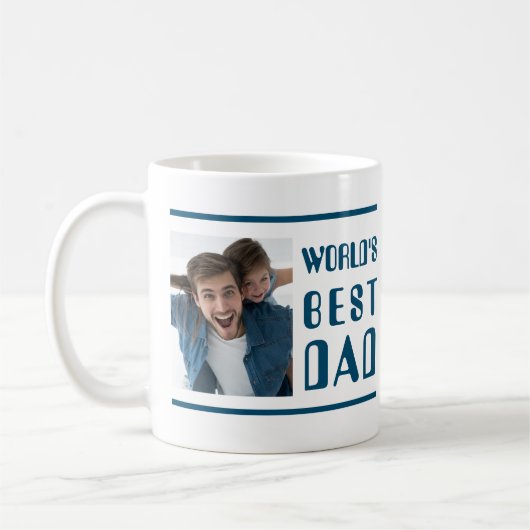 Modernes Best Vater Foto Kaffeetasse (Links)