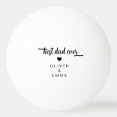 Modernes Best Vater je Foto Tischtennisball (Rückseite)