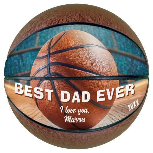 Modernes Best Vater-Pate-Image Basketball (Vorderseite)