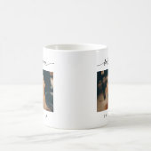 Modernes, bester Hund je Foto Handgeschriebenes Sk Kaffeetasse (Mittel)