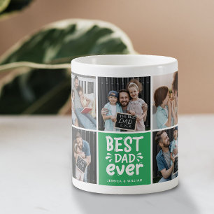 Modernes 'Bester Vater aller Zeiten' 9-Foto-Andenk Kaffeetasse