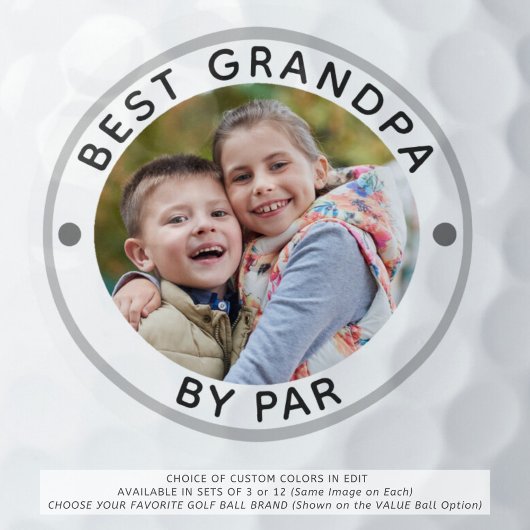 Modernes BESTES GRANDPA PAR-Foto Golfball