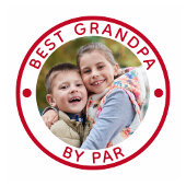 Modernes BESTES GRANDPA PAR Rotes Foto Golfball